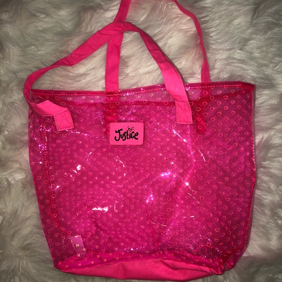 Justice Other - JUSTICE PINK BEACH TOTE
